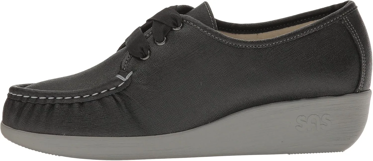 SAS Bounce - Shoes for Women - Leather Upper - Breathable Textile Lining - Cushioned and Leather-Lined Footbed