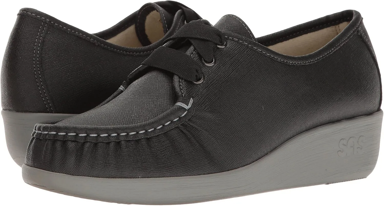 SAS Bounce - Shoes for Women - Leather Upper - Breathable Textile Lining - Cushioned and Leather-Lined Footbed