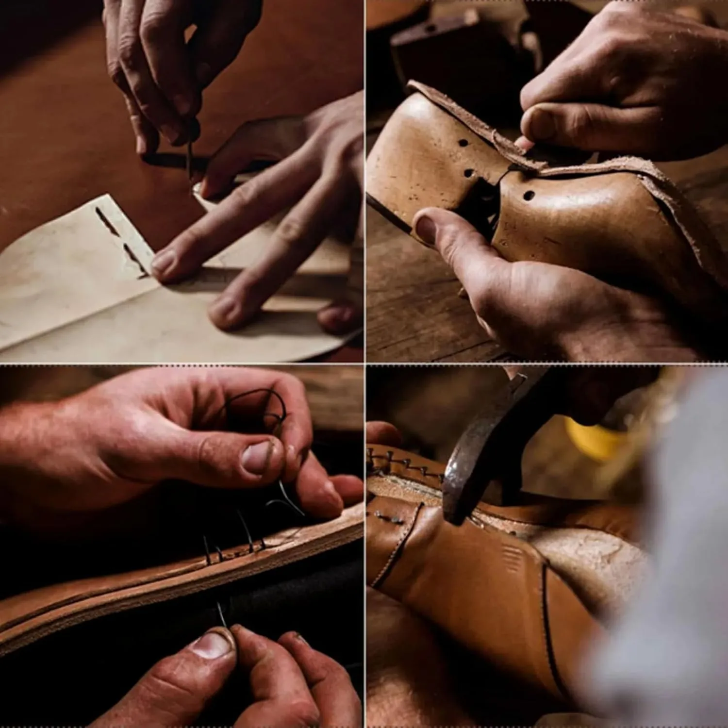 Sawbehind Mens Boots, Sawbehind Men's Comfortable Handmade Leather Boots, Waterproof, Non-slip, Arch Support