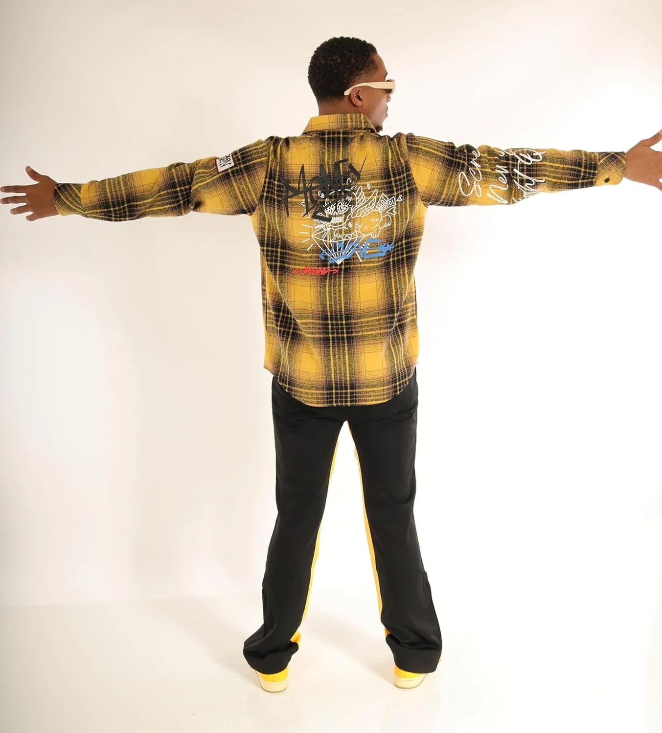 SCREENSHOT SHACKET 3202 Mens Casual Plaid Flannel Shacket Shirt Jacket Button Down Long Sleeve