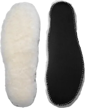 Sheepskin Insoles Flat Feet Orthopedic Arch Support Inserts for Plantar Fasciitis Swollen Feet Pain Relief Neuropathy White Mens 7 Women 9