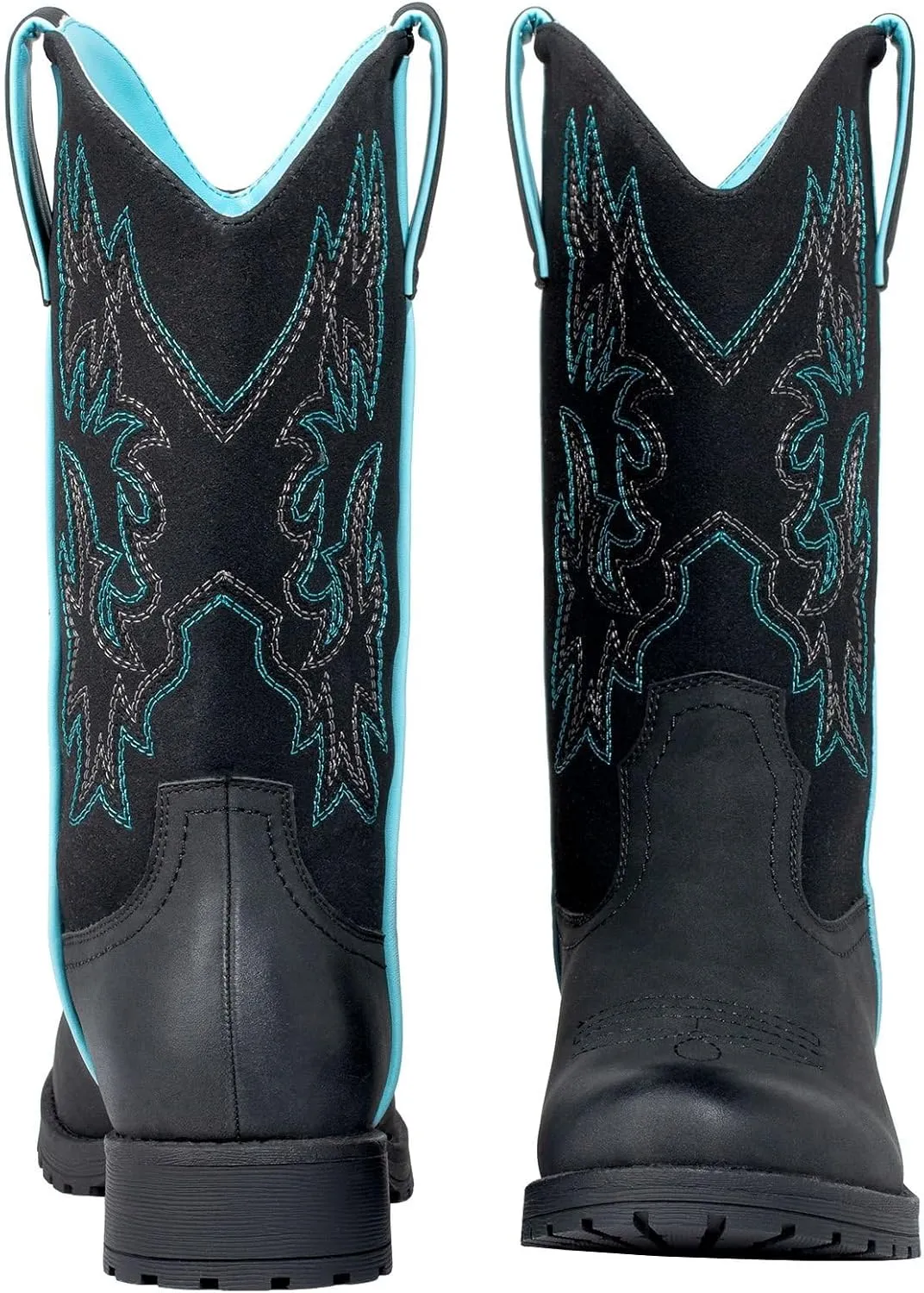 SheSole Ladies Western Cowboy Boots for Women Slip Resistant Cowgirl Work Boots Wide Calf Round Toe