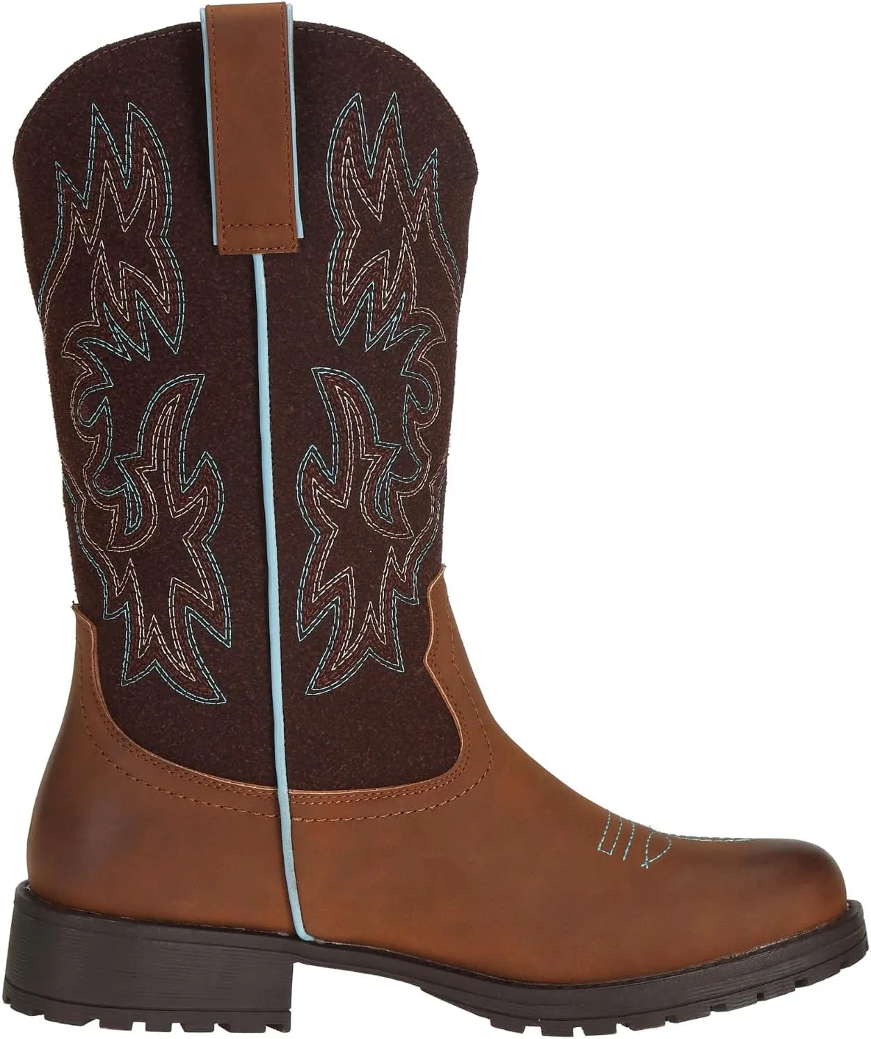 SheSole Ladies Western Cowboy Boots for Women Slip Resistant Cowgirl Work Boots Wide Calf Round Toe