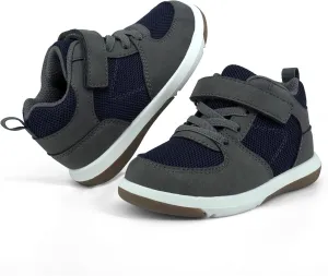 SKYWHEEL Toddler Boys Girls Tennis Shoes Kids Slip On Barefoot Shoes Wide Casual Walking Running Sneakers for Little Kids