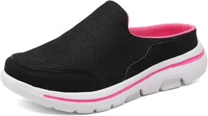 Slip On Mules & Clogs for Womens Mens Lightweight Breathable Mesh Slippers Slip-On Orthopedic Shoes Closed Toe Slides