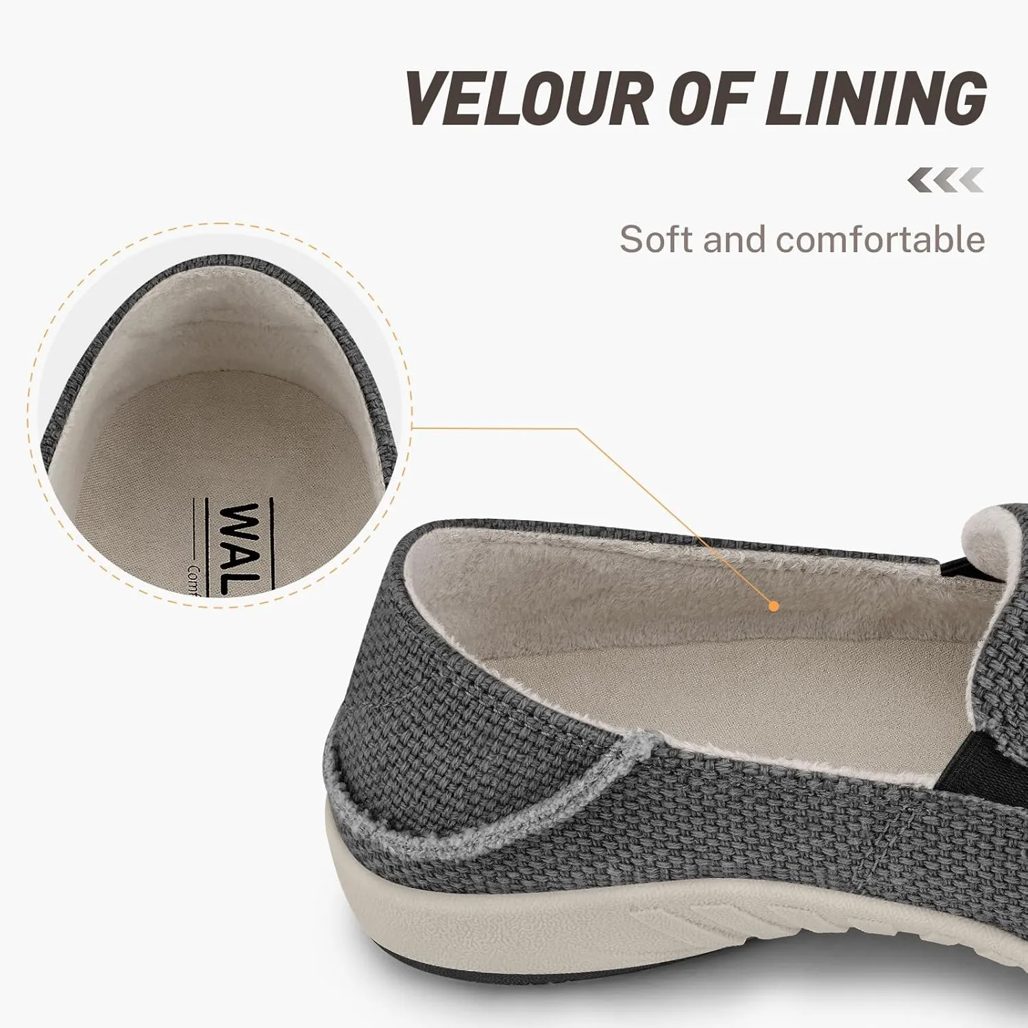Slip On Shoes Women, Comfortable Loafers for Women Shoes with Arch Support, Orthopedic Walking Boat Shoes Women, Indoor Outdoor House Shoes with Non-Slip Rubber Sole