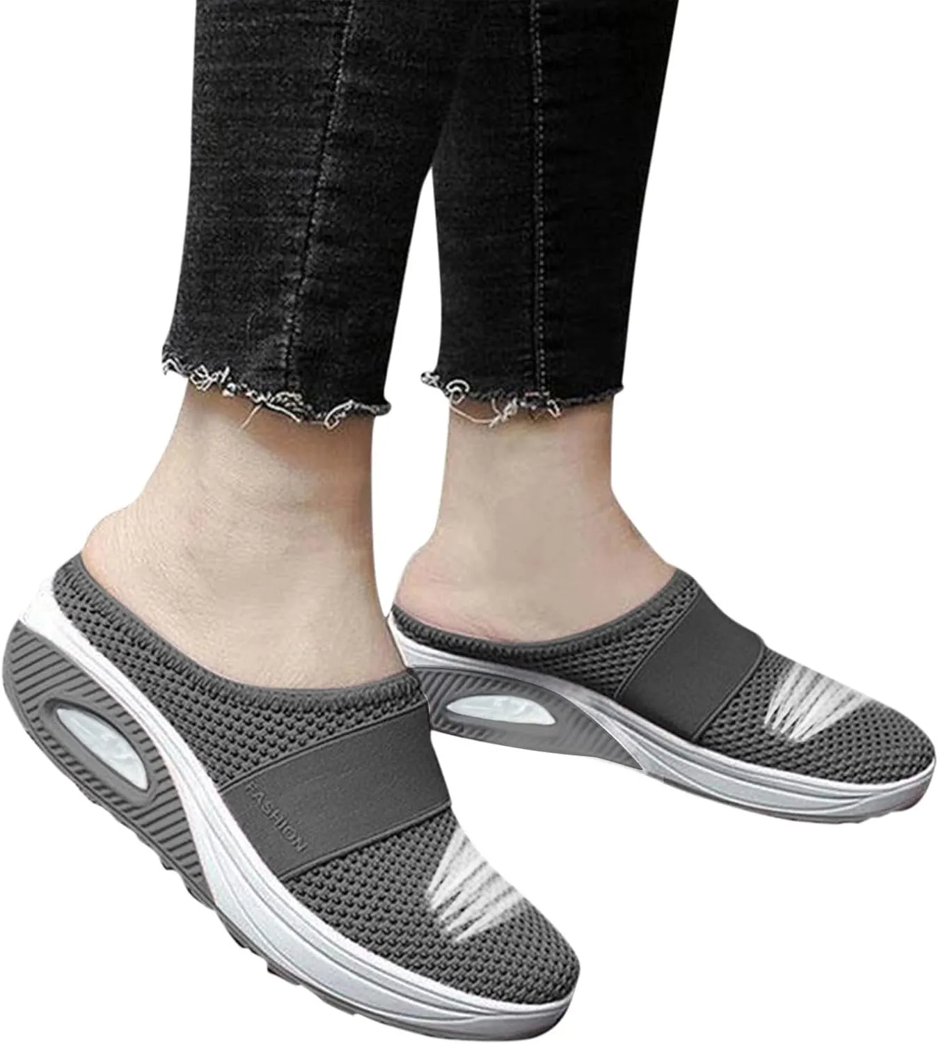Slip On Shoes Women Wide Toe Box Orthopedic Shoes for Women Plantar Fasciitis Wide Width Womens Casual Shoes To Wear with Jeans Extra Wide White Sneakers for Women 7.5 Wide Womens Sneakers Black