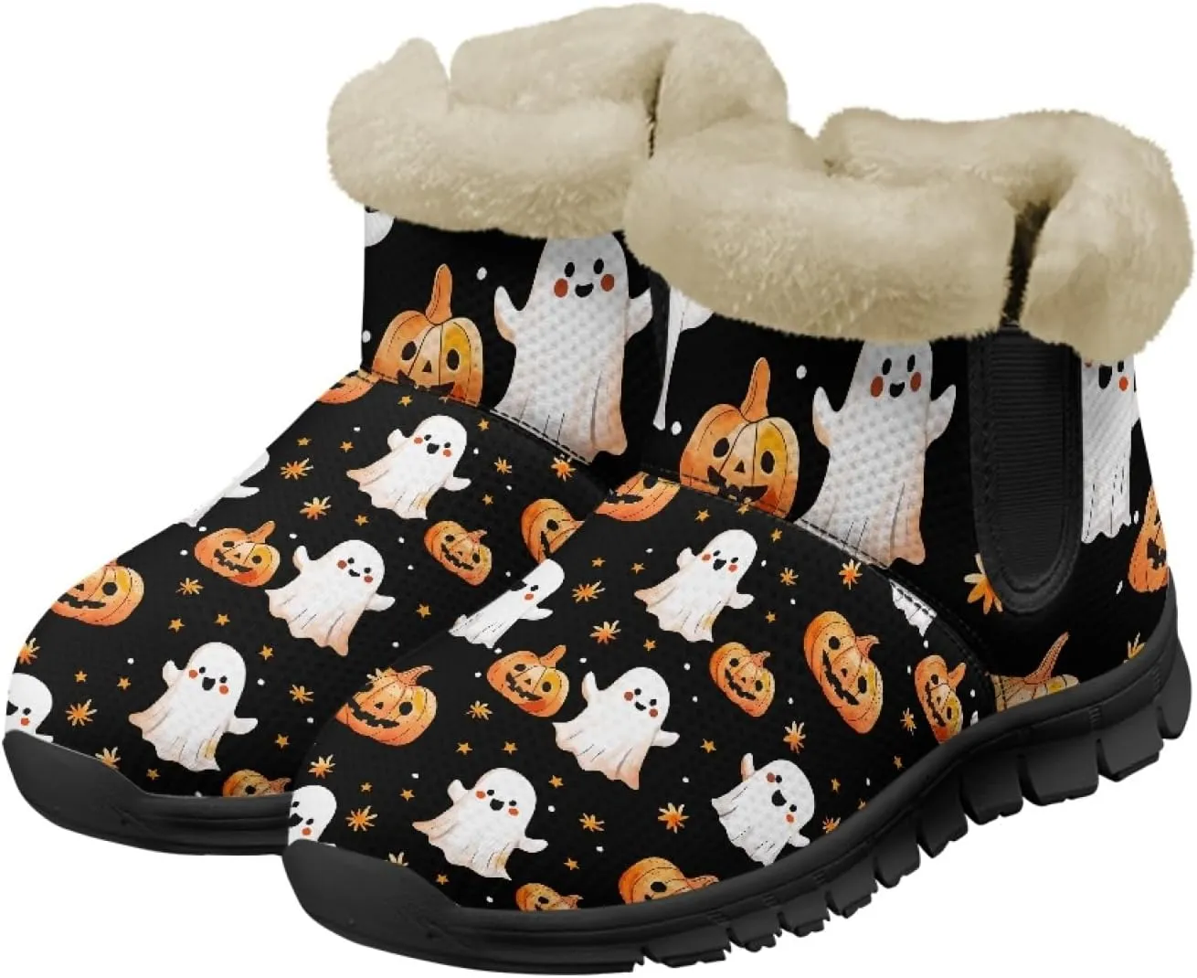 Snow Boots for Women -Fashion Winter Warm Snow Boots Anti-Slip outdoor Furry bootie for men women