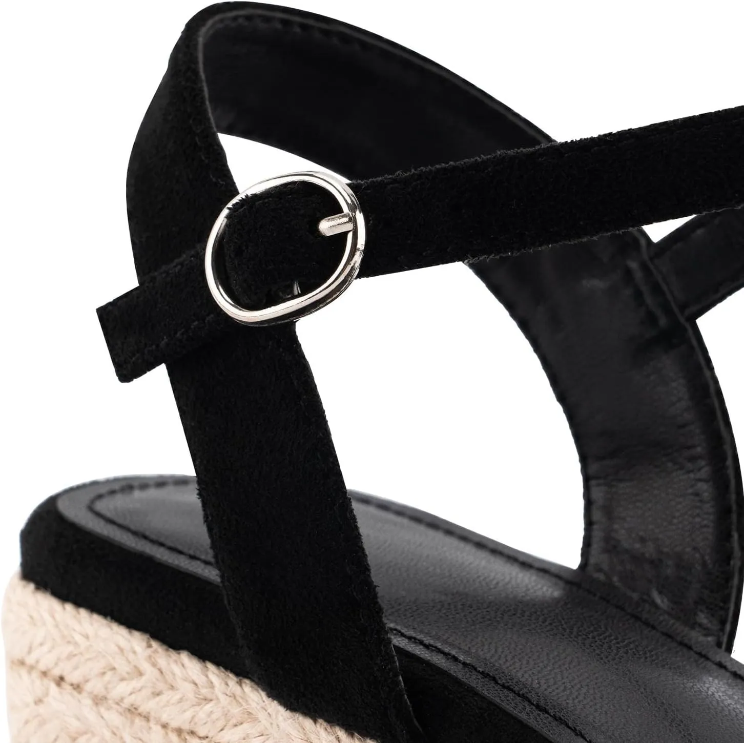 SO SIMPOK Espadrilles Wedge Platform Sandals for Women Ankle Strap Open Toe Sandals Casual Summer Shoes for Wedding Party Dress