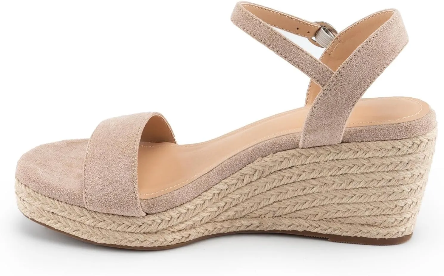 SO SIMPOK Espadrilles Wedge Platform Sandals for Women Ankle Strap Open Toe Sandals Casual Summer Shoes for Wedding Party Dress