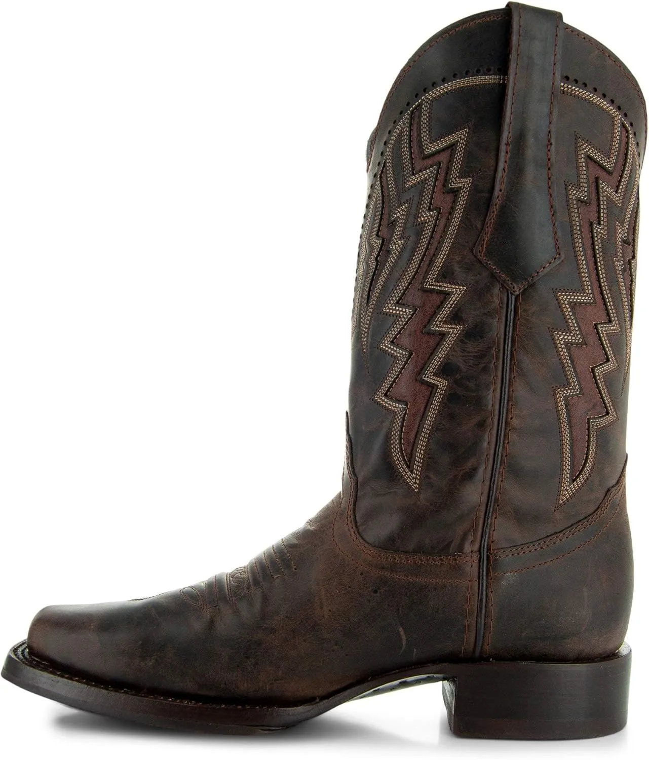 Soto Boots Square Toe Cowboy Boots, Genuine Leather Men's Cowboy Boots, Western Boots For Men H50027