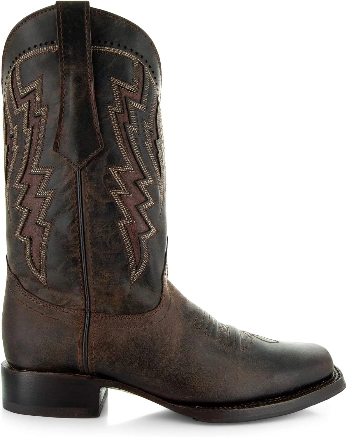 Soto Boots Square Toe Cowboy Boots, Genuine Leather Men's Cowboy Boots, Western Boots For Men H50027