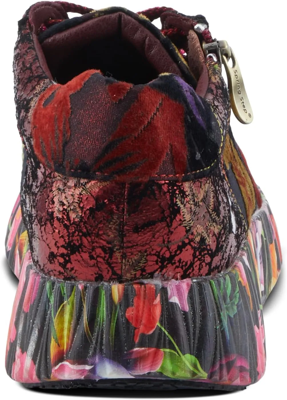 Spring Step L'Artiste Dallyn Women's Playful Sneaker - Mix of Textures & Patterns, Cushioned Comfort, Versatile Style