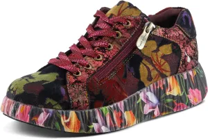 Spring Step L'Artiste Dallyn Women's Playful Sneaker - Mix of Textures & Patterns, Cushioned Comfort, Versatile Style