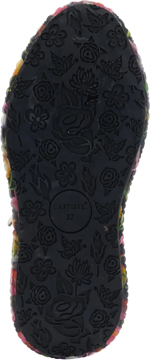 Spring Step L'Artiste Dallyn Women's Playful Sneaker - Mix of Textures & Patterns, Cushioned Comfort, Versatile Style
