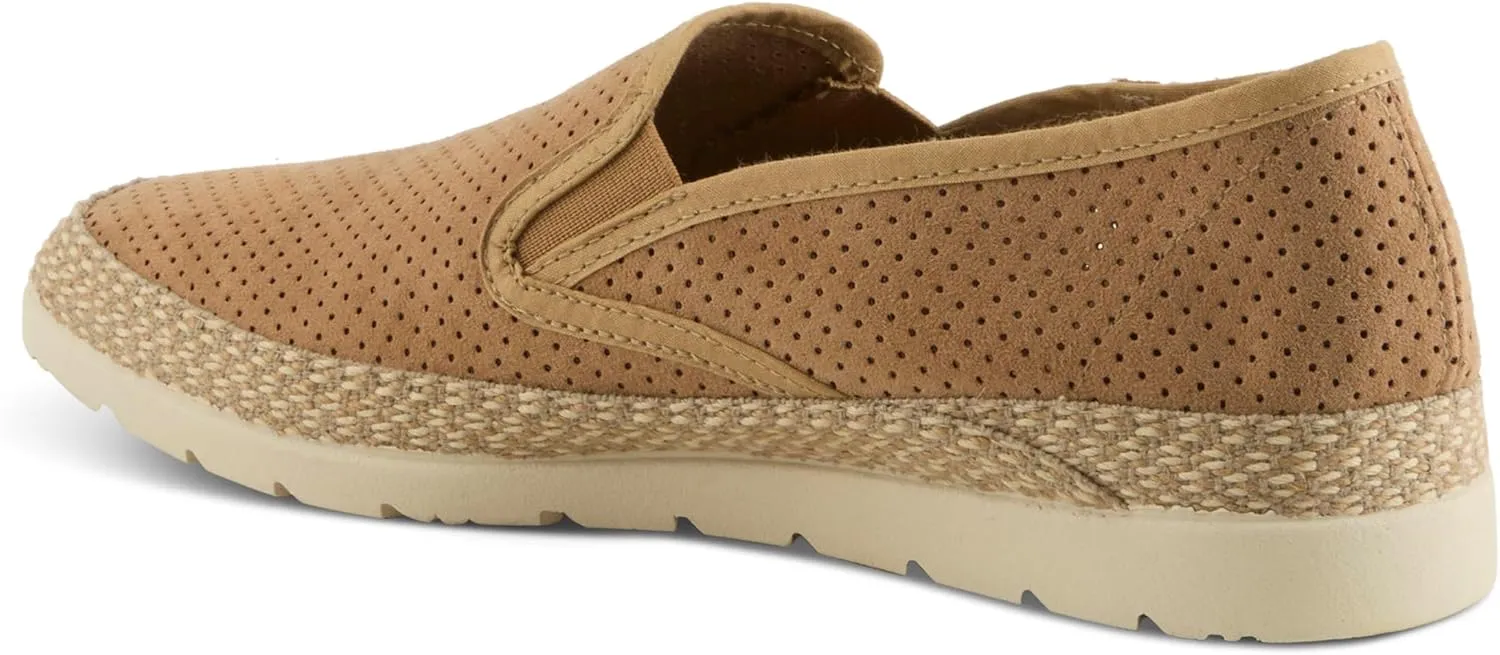 Spring Step Men's Raiden Suede Espadrilles – Slip-On Summer Shoes with Cork Insole and Rubber Outsole, Made in Spain