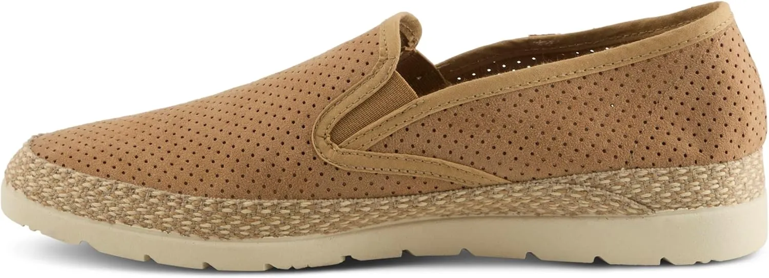 Spring Step Men's Raiden Suede Espadrilles – Slip-On Summer Shoes with Cork Insole and Rubber Outsole, Made in Spain