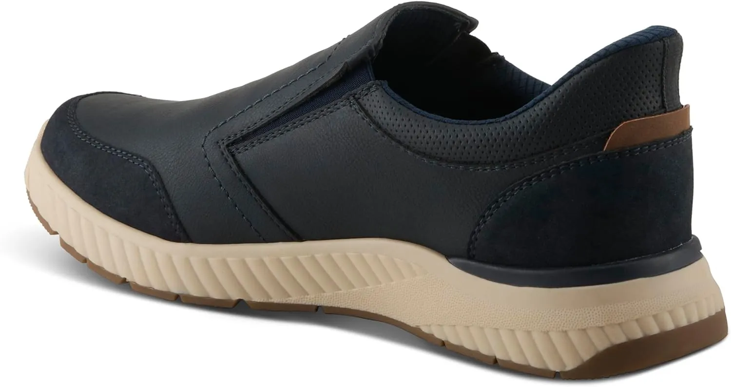 Spring Step Men's TAFTI Slip-On Sneakers – Vegan-Friendly Water-Resistant Shoes with Shock-Absorbent Sole and Stretch Goring