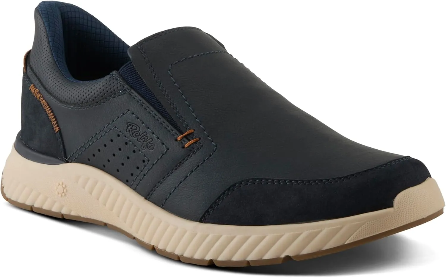 Spring Step Men's TAFTI Slip-On Sneakers – Vegan-Friendly Water-Resistant Shoes with Shock-Absorbent Sole and Stretch Goring