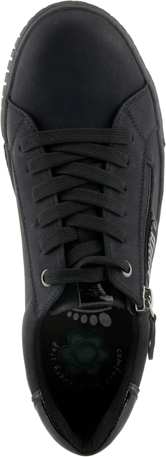 Spring Step Women's Jamia Relife Sneakers with Dual Closure, Plush Lining, and Shock Absorbing Design