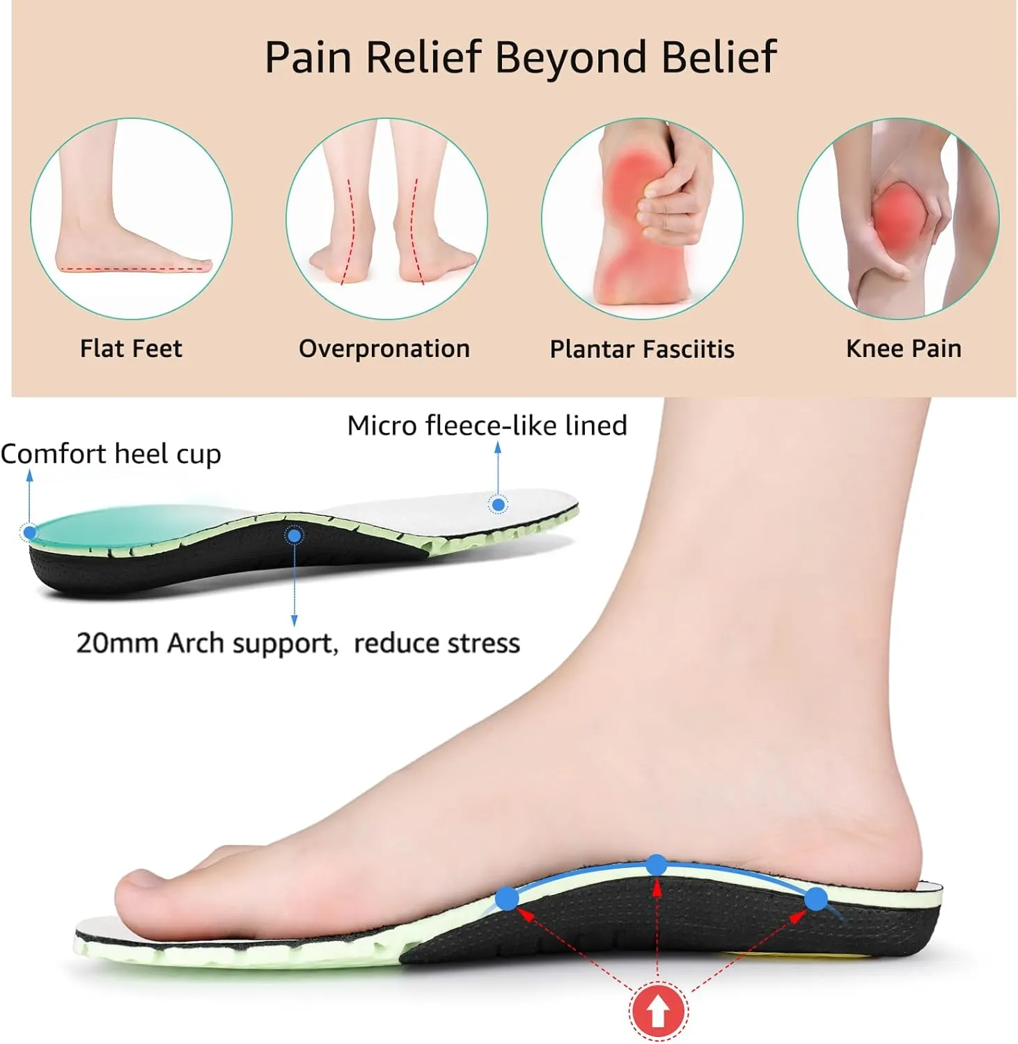 STQ Fur Lined Slip on Loafers for Women Plantar Fasciitis Relief Sneakers Comfort Orthopedic Maternity Shoes for Travel