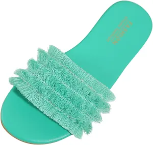 Summer Sandals for Women Women Slippers Fashion New Pattern Summer Open Toe Flat Bottom Large Size Cloth Comfortable