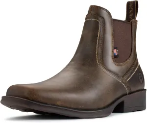 SUREWAY Mens Western Chelsea Cowboy Boots for Men Square Toe,All-Weather Rugged Slip-On Work/Casual/Dress Boots Shoes for Men,Built for Comfort & Durability