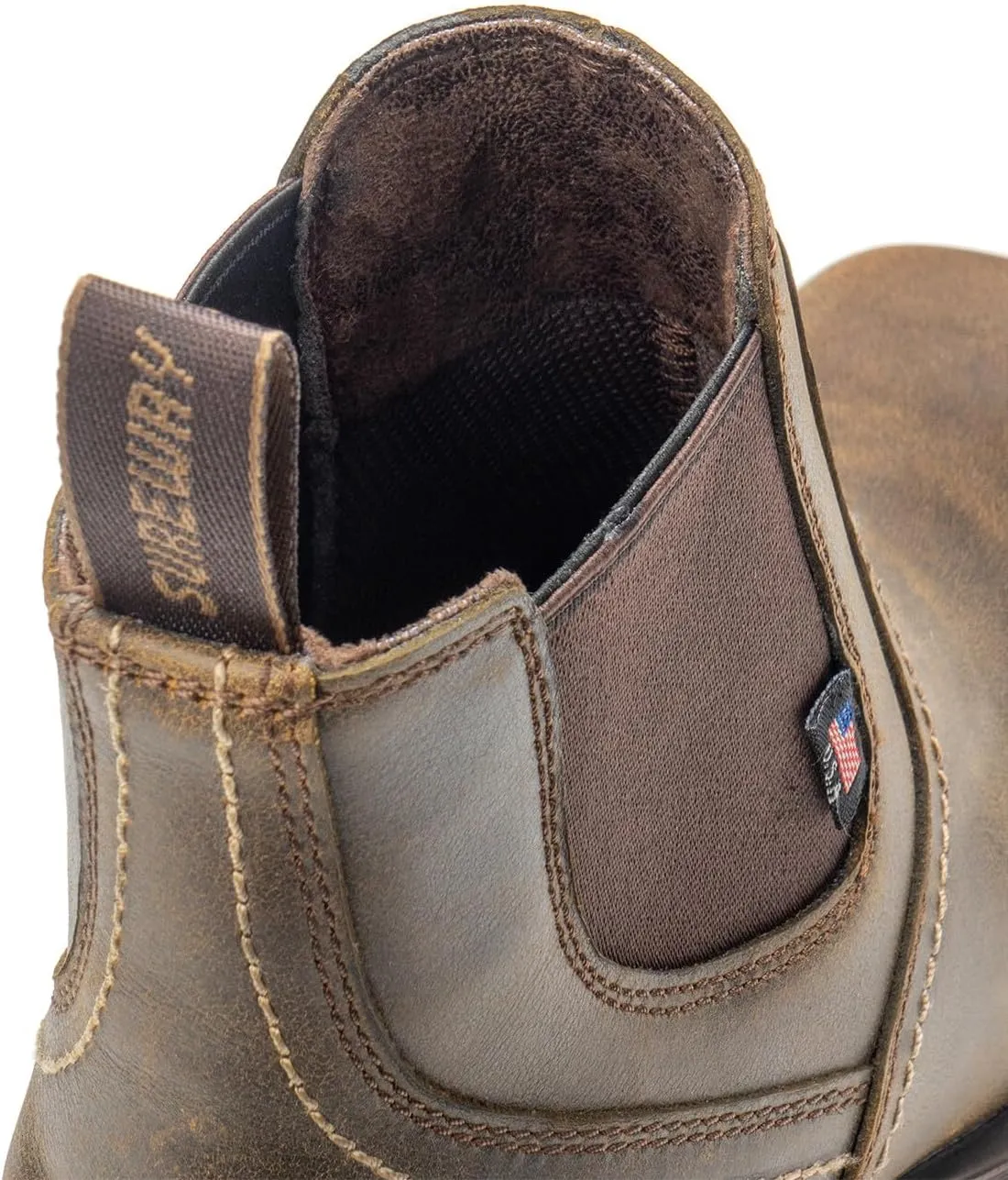 SUREWAY Mens Western Chelsea Cowboy Boots for Men Square Toe,All-Weather Rugged Slip-On Work/Casual/Dress Boots Shoes for Men,Built for Comfort & Durability