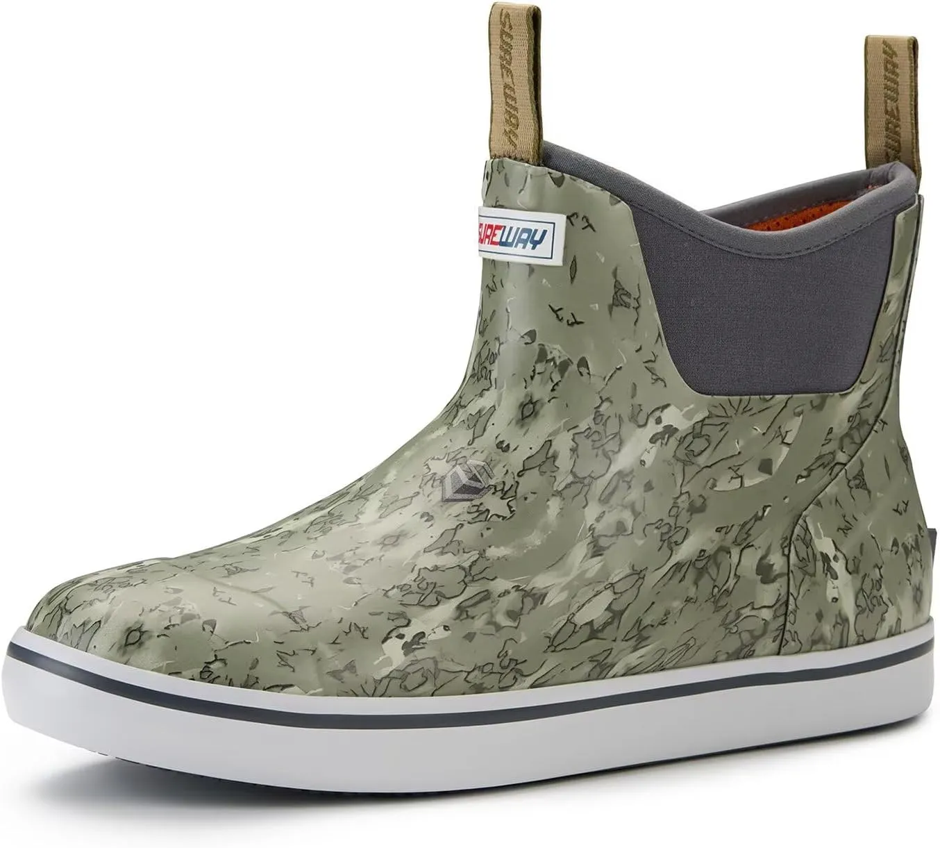 SUREWAY Women's Deck Boots Professional Non-Slip Fishing & Ankle Deck Boot Waterproof Rain Boots