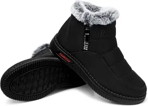 TEMOFON Womens Snow Boots Winter Warm Ankle Boots Waterproof Outdoor Fur Lined Shoes for Women
