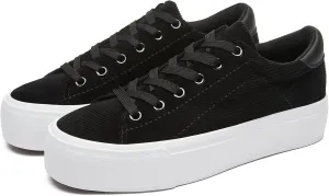 THATXUAOV Womens Platform Sneakers White Tennis Shoes Casual Low Top Fashion Sneakers