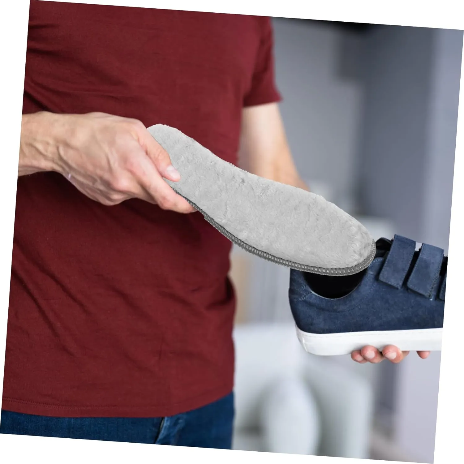 Thermal Boot Liners 4 Pack Warm Insoles for Winter Plush Wool Inserts Ergonomic Design