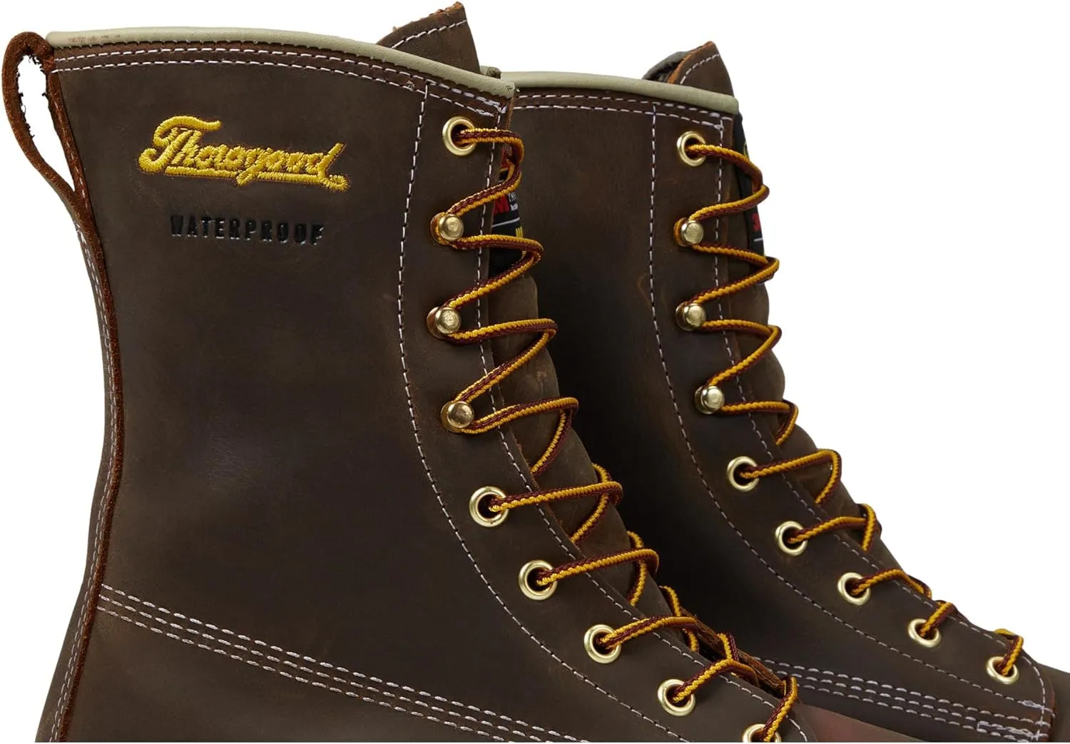 Thorogood American Legacy 8” Insulated Waterproof Work Boots for Men with Nano Composite Safety Toe, 400g Thinsulate & Oil- and Slip-Resistant Outsole