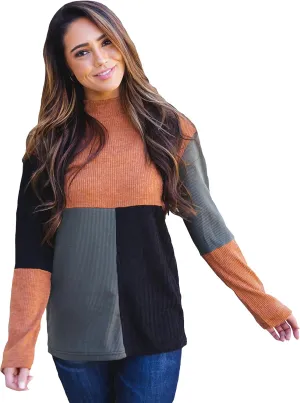 Tickled Teal Women's Long Sleeve Casual Loose Sweater Outerwear