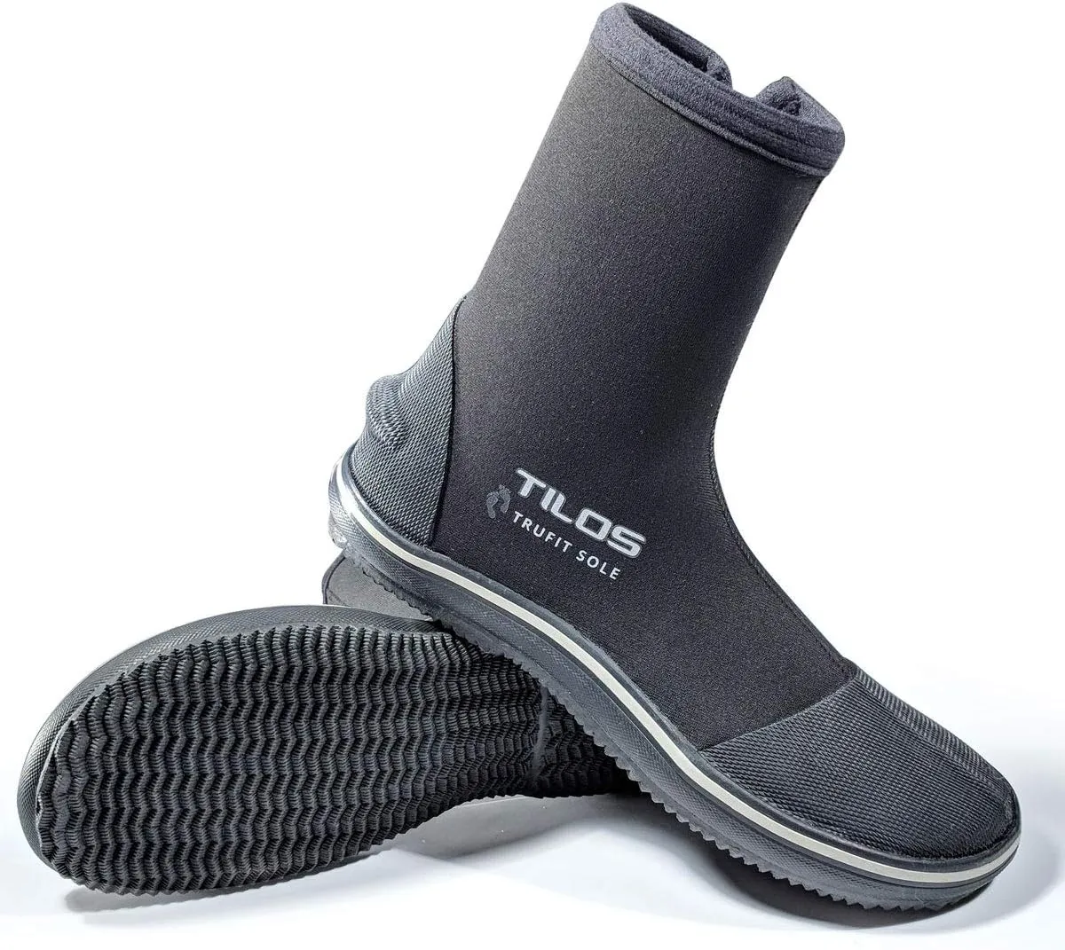 Tilos TruFit Dive Boots - Ergonomic Scuba Booties, 3-7mm