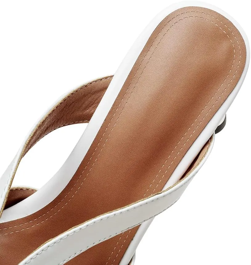TinaCus Patent Leather Women's Pointed Toe Slippers Handmade Bowknot Slip On Crystal Heeled Mules