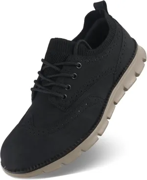 TM WILL Shoes for Men Classic Dress Shoes Men's Shoes Men's Lace Up Loafers Comfortable & Light-Weight