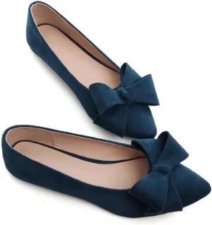 TN TANGNEST Women Classical Bowknot Flats Comfort Slip-on Pointed Toe Dress Shoes Walking Flats