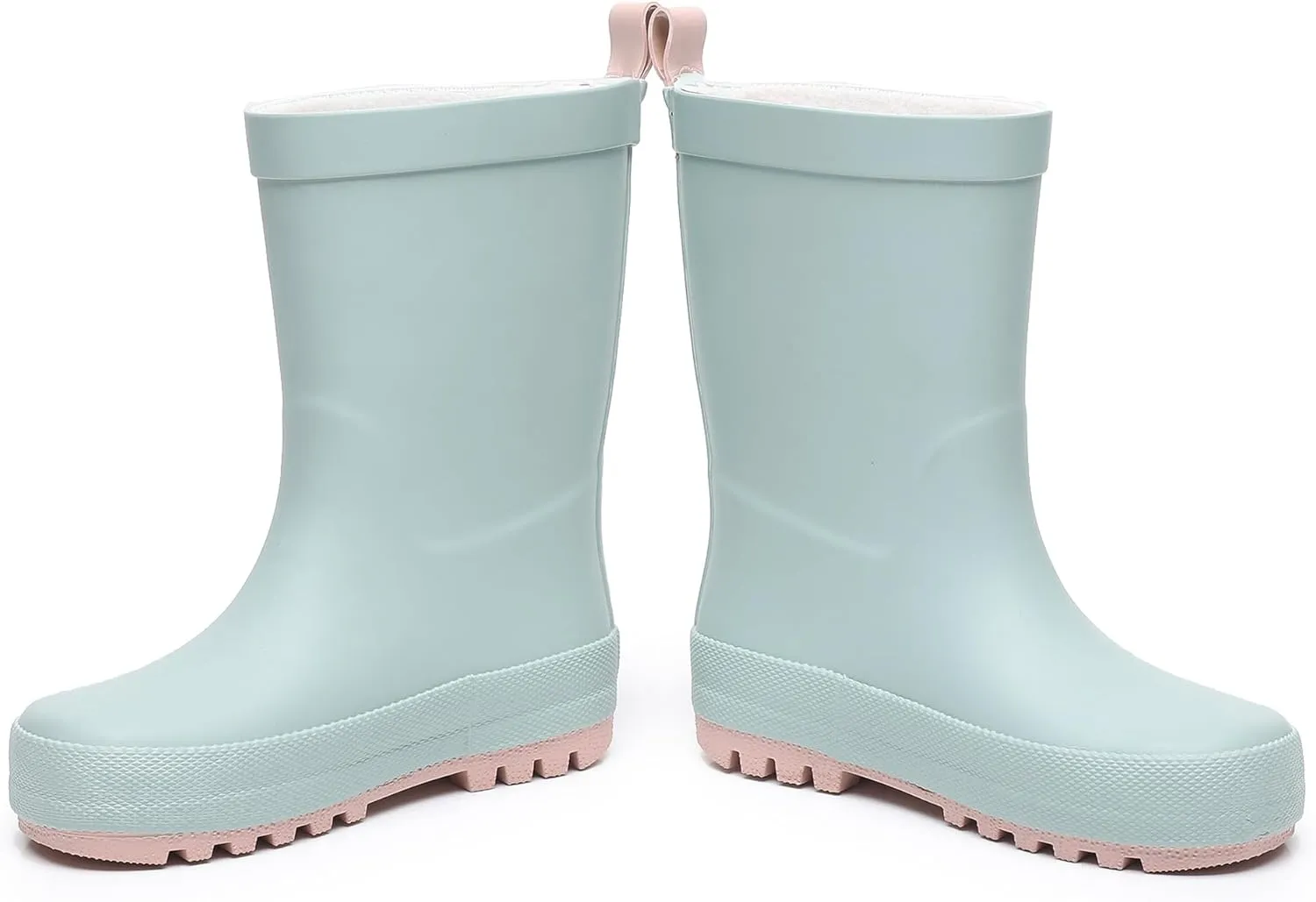 Toddler Rain Boots with Easy-On Handles, Waterproof Rubber Kids Rain Boots for Girls and Boys, in Fun Printed & Colors Unisex-Child Outdoor Rain Boots