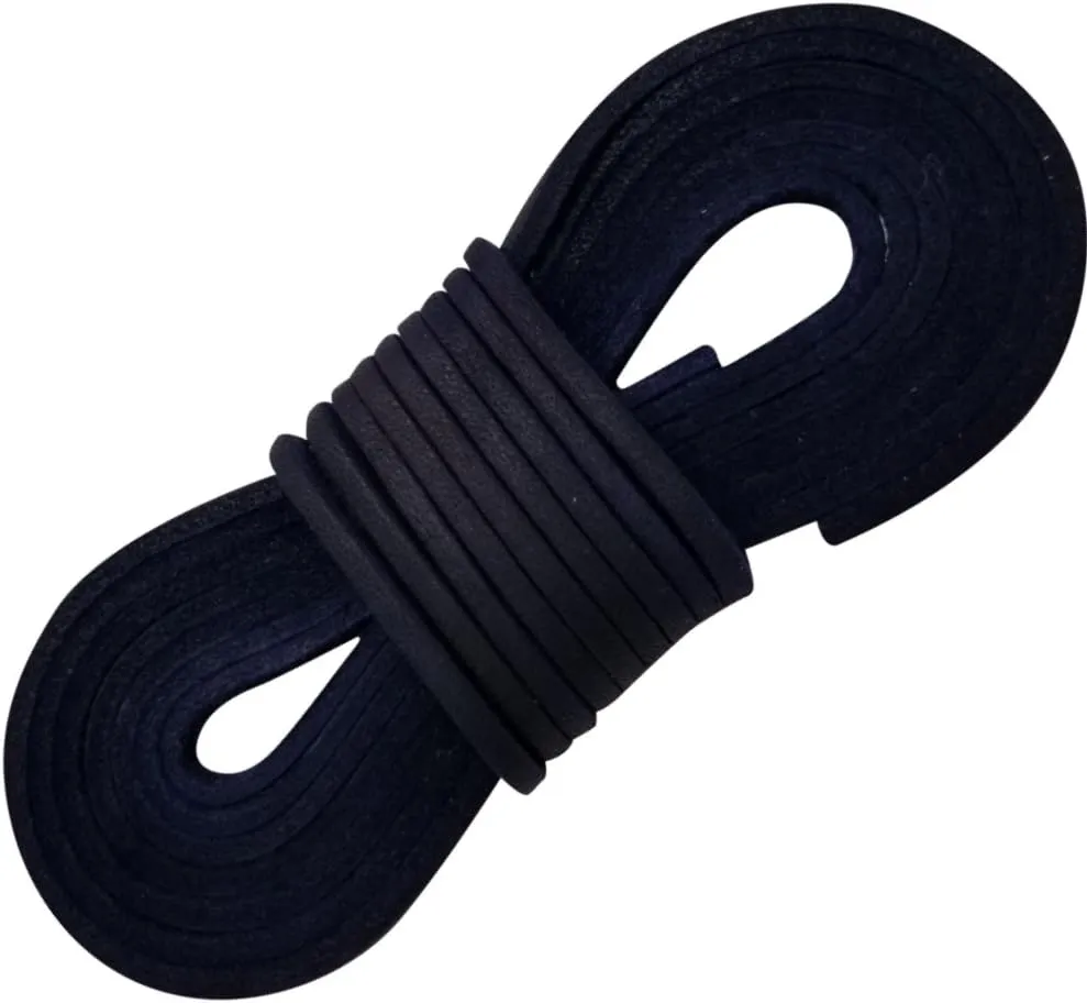 TOFL Leather Boot Laces|1/8 Inch Thick 72 Inches Long|2 Leather Strips [1 Pair]