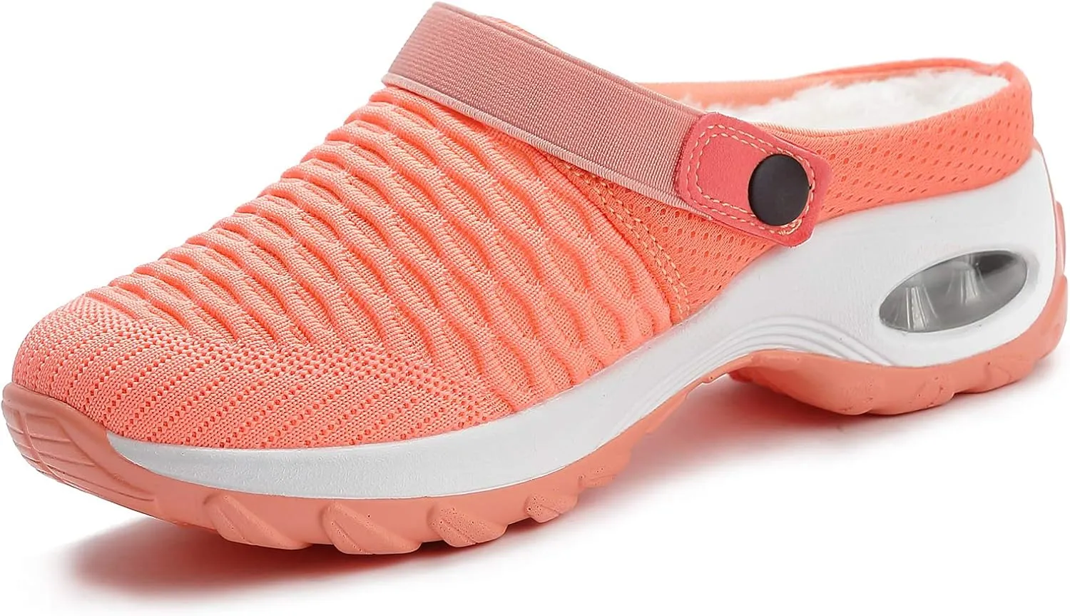 Trsorini Mules Clogs for Women Summer Air Cushion Platform Mesh Mules Sneaker Sandals for Female Lightweight Beach Shoes Outdoor Slippers Walking Shoes
