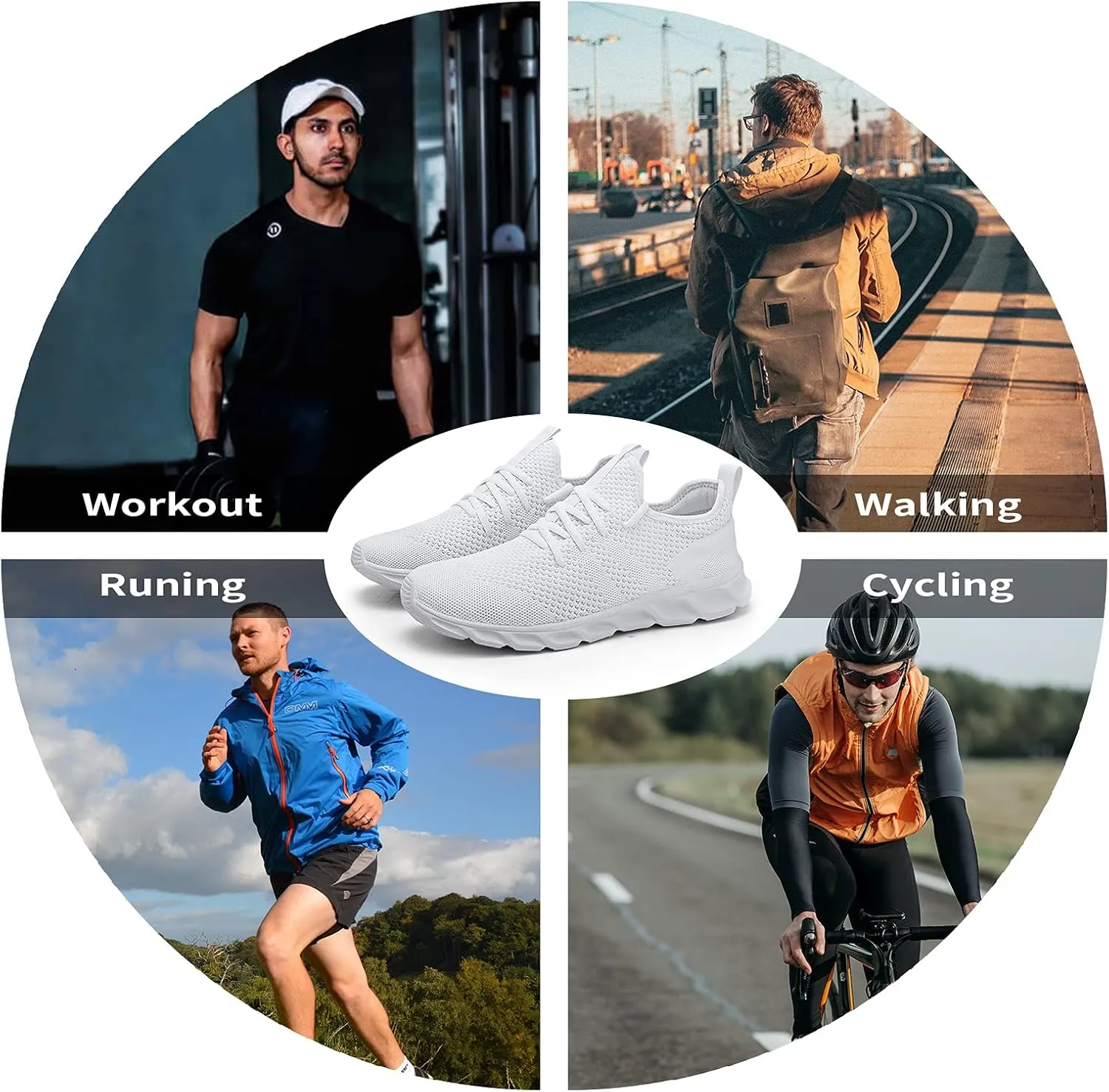 Tvtaop Mens Tennis Shoes Athletic Running Shoes Lightweight Sneakers Non Slip Walking Gym Shoes