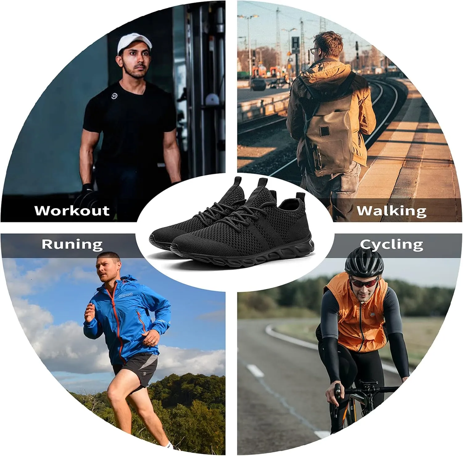 Tvtaop Mens Tennis Shoes Athletic Running Shoes Lightweight Sneakers Non Slip Walking Gym Shoes