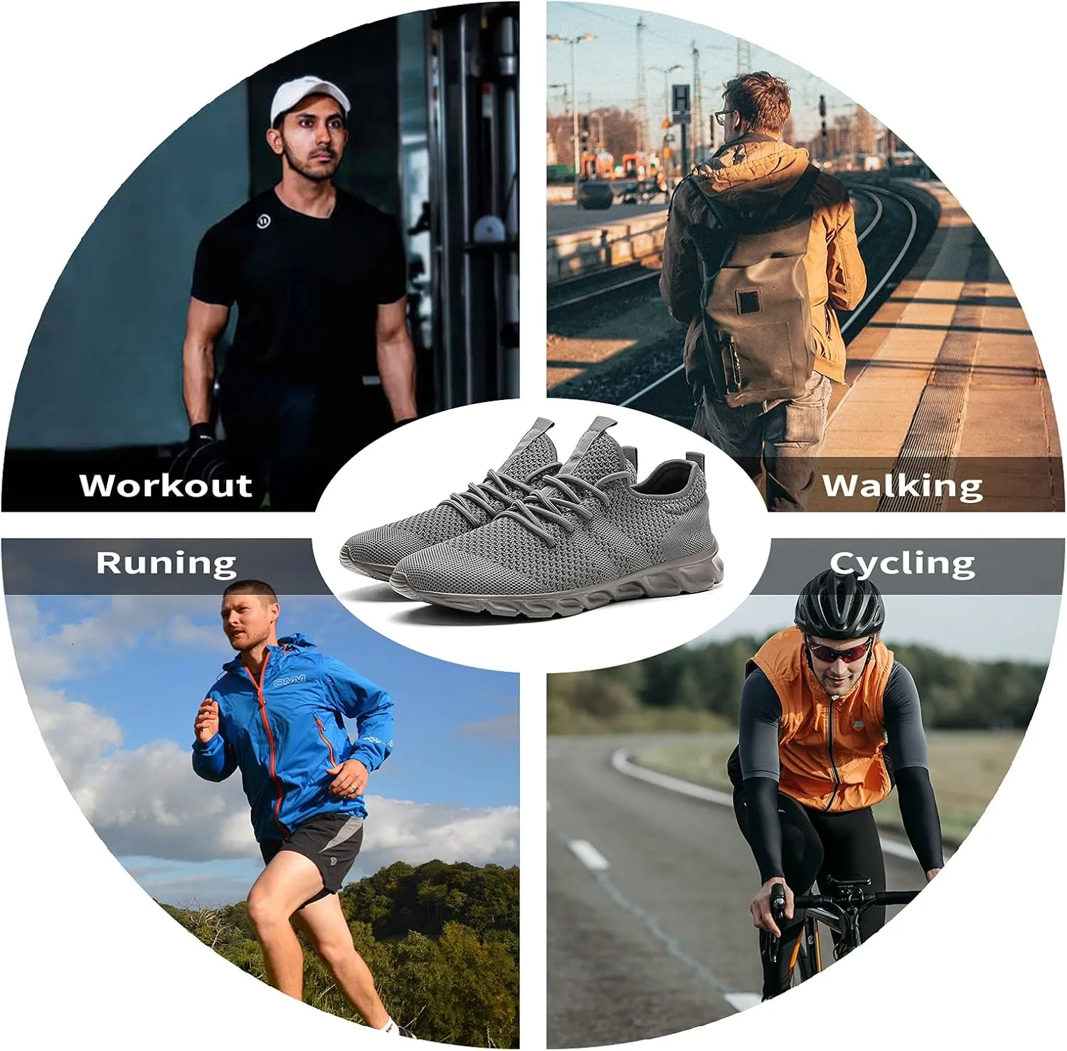 Tvtaop Mens Tennis Shoes Athletic Running Shoes Lightweight Sneakers Non Slip Walking Gym Shoes
