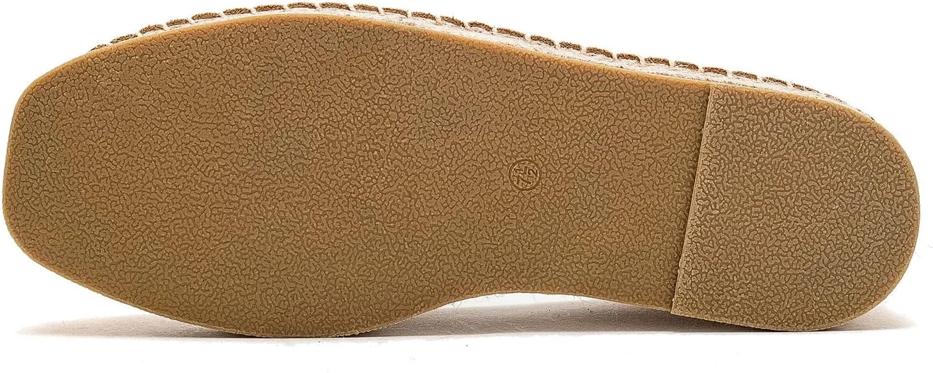 U-lite Men's Classic Suede Canvas Round Cap Toe Espadrilles Loafers Pure Color Slip On Comfortable Flats Shoes