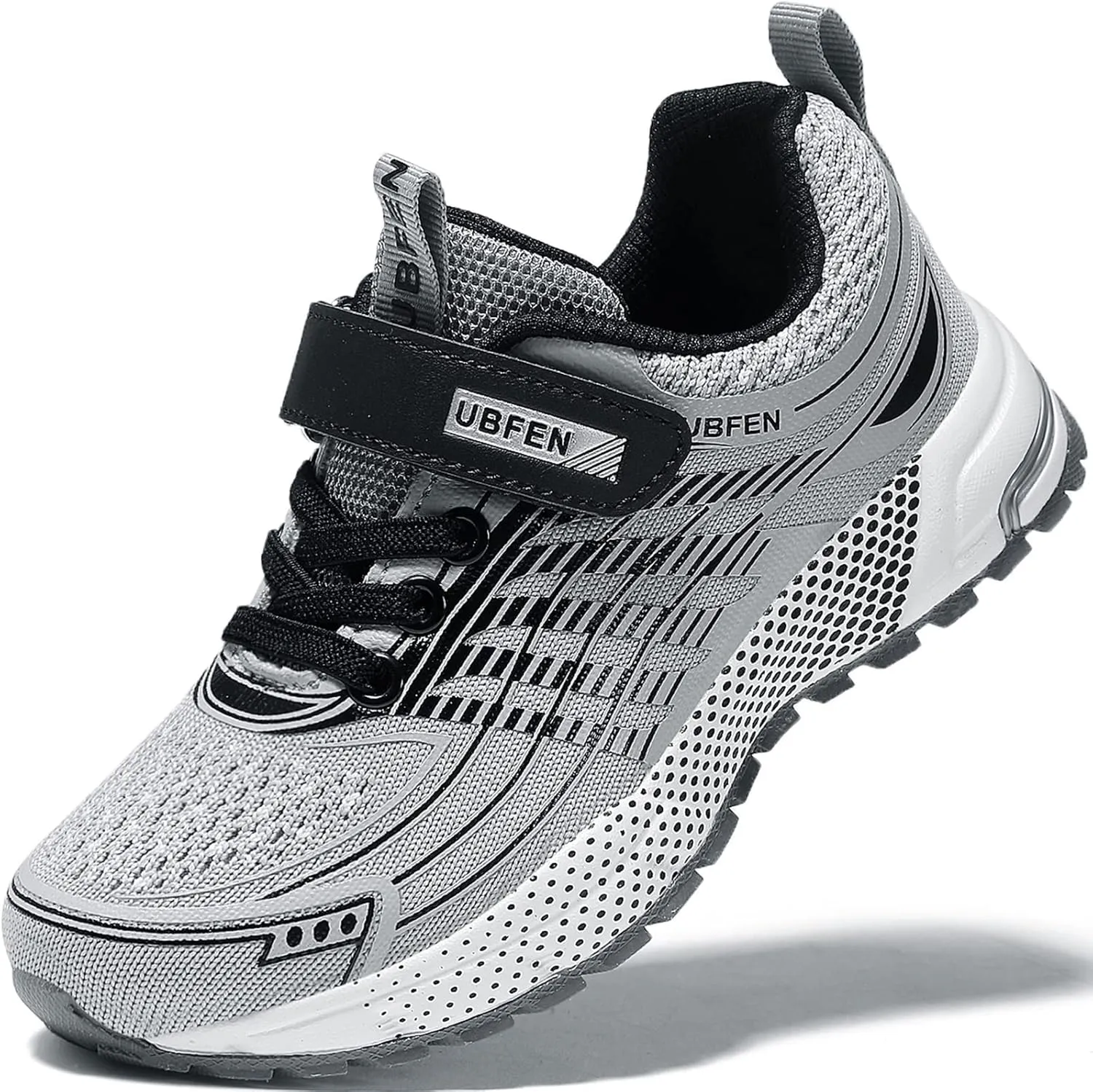 UBFEN Kids Sneakers Boys Girls Tennis Shoes for Running Athletic Walking Gym Sports Lightweight Breathable