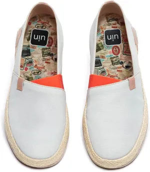 UIN Men's Espadrilles Slip OnsLightweight Walking Casual Loafers Comfortable Art Painted Travel Shoes Marbella Series