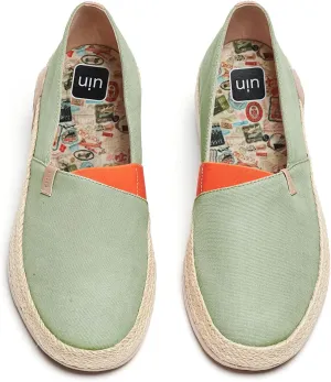UIN Men's Espadrilles Slip OnsLightweight Walking Casual Loafers Comfortable Art Painted Travel Shoes Marbella Series