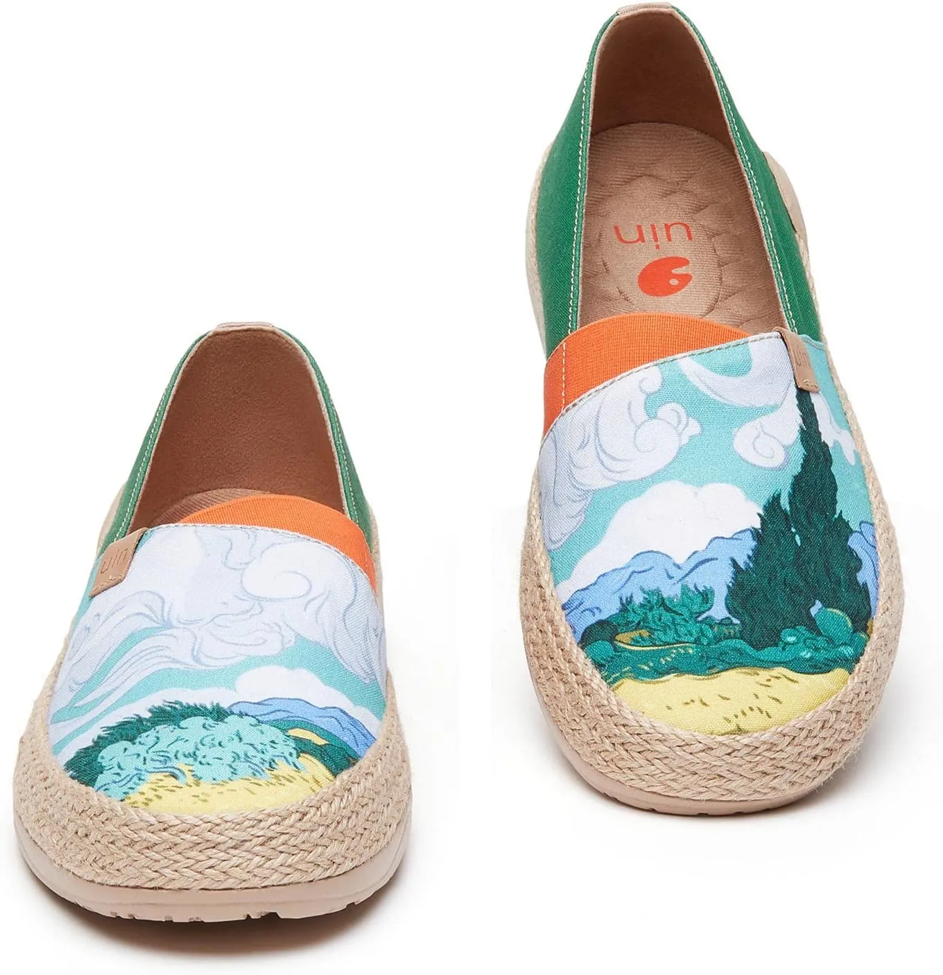 UIN x National Gallery Collaboration Slip On Art Travel Shoes