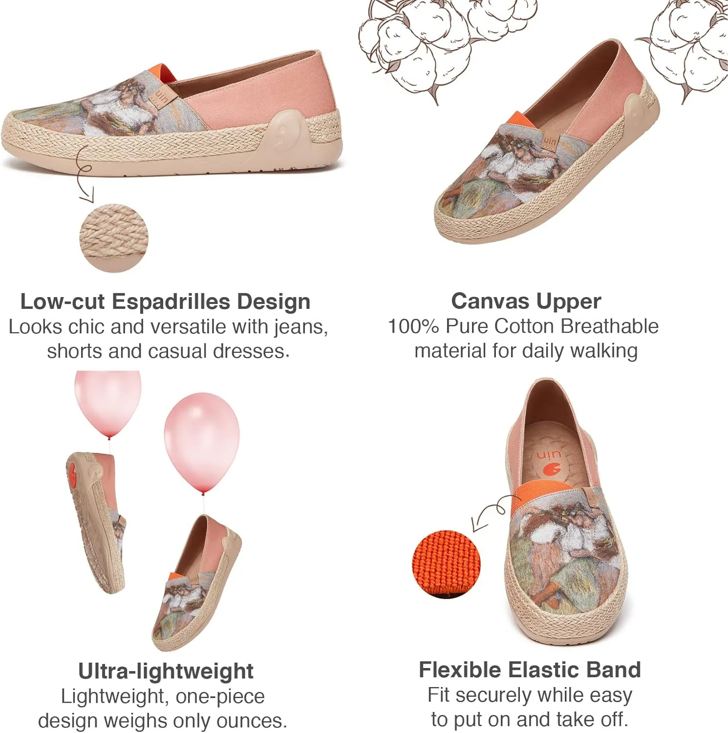 UIN x National Gallery Collaboration Slip On Art Travel Shoes